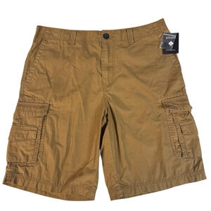 UNION MEN'S‎ SIZE 34 BROWN COTTON CARGO HIKING WALKING OUTDOOR SHORTS NWT
